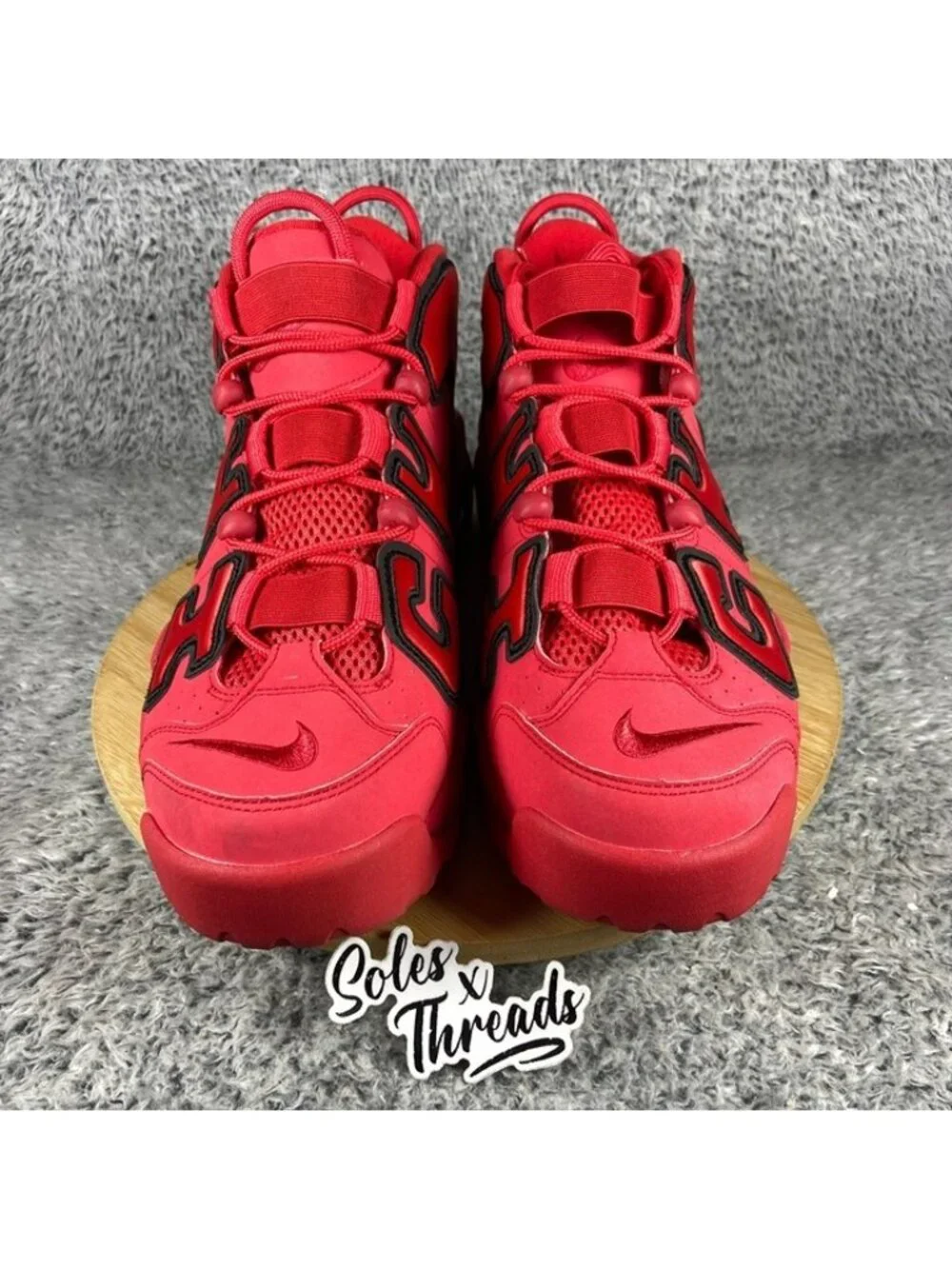 Nike Air More Uptempo QS Chicago Size 11.5 Men University Red Black AJ3138-600